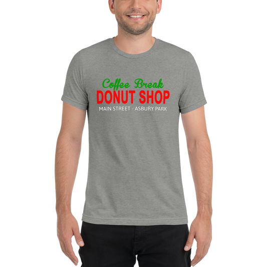 Coffee Break Donut Shop - ASBURY PARK - Short sleeve t-shirt Athletic Grey Triblend
