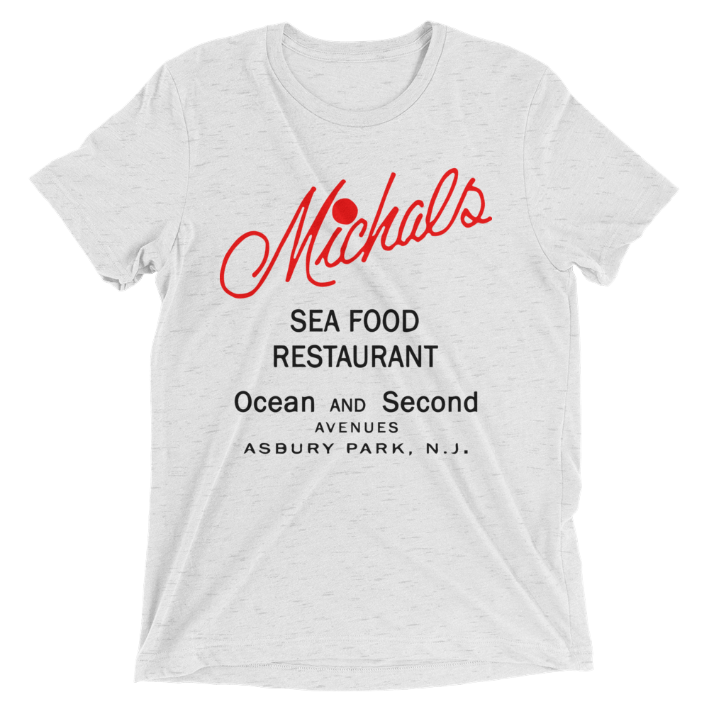 Michal's Sea Food Restaurant - ASBURY PARK - Short sleeve t-shirt White Fleck Triblend