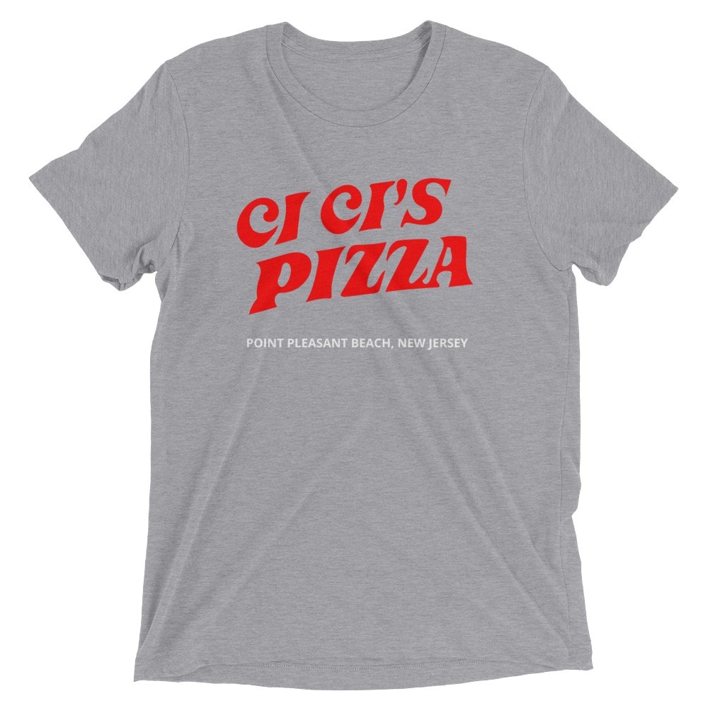 Ci Ci's Pizza - POINT PLEASANT BOARDWALK - Short sleeve t-shirt Athletic Grey Triblend