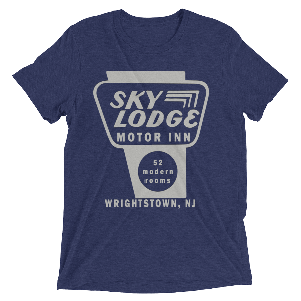 Sky Lodge Motor Inn - WRIGHTSTOWN - Short sleeve t-shirt Navy Triblend