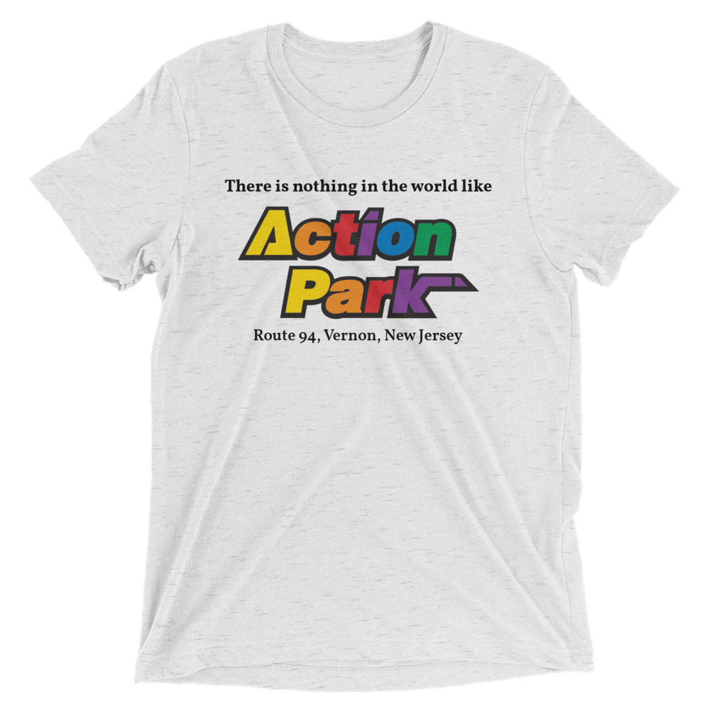 Action Park - VERNON - Short sleeve t-shirt White Fleck Triblend