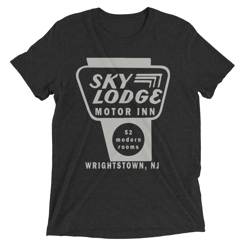 Sky Lodge Motor Inn - WRIGHTSTOWN - Short sleeve t-shirt Charcoal-Black Triblend