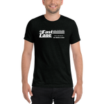The Fast Lane (White Lettering/Black Background) - ASBURY PARK - Short Sleeve T-Shirt