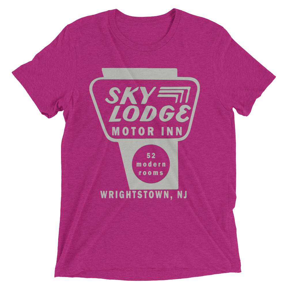 Sky Lodge Motor Inn - WRIGHTSTOWN - Short sleeve t-shirt Berry Triblend