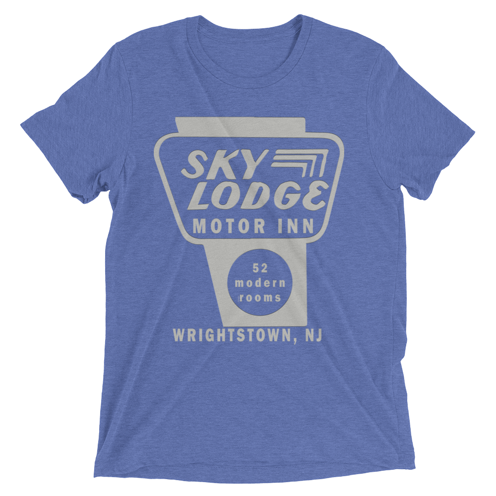 Sky Lodge Motor Inn - WRIGHTSTOWN - Short sleeve t-shirt Blue Triblend