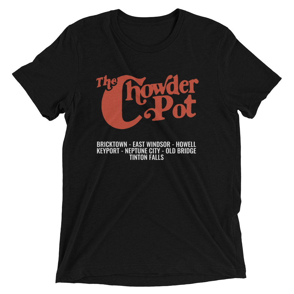 The Chowder Pot - NEPTUNE CITY / TINTON FALLS / BRICK - Short sleeve t-shirt Solid Black Triblend