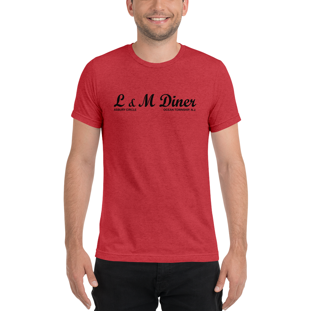 L & M Diner - OCEAN - Short sleeve t-shirt Red Triblend