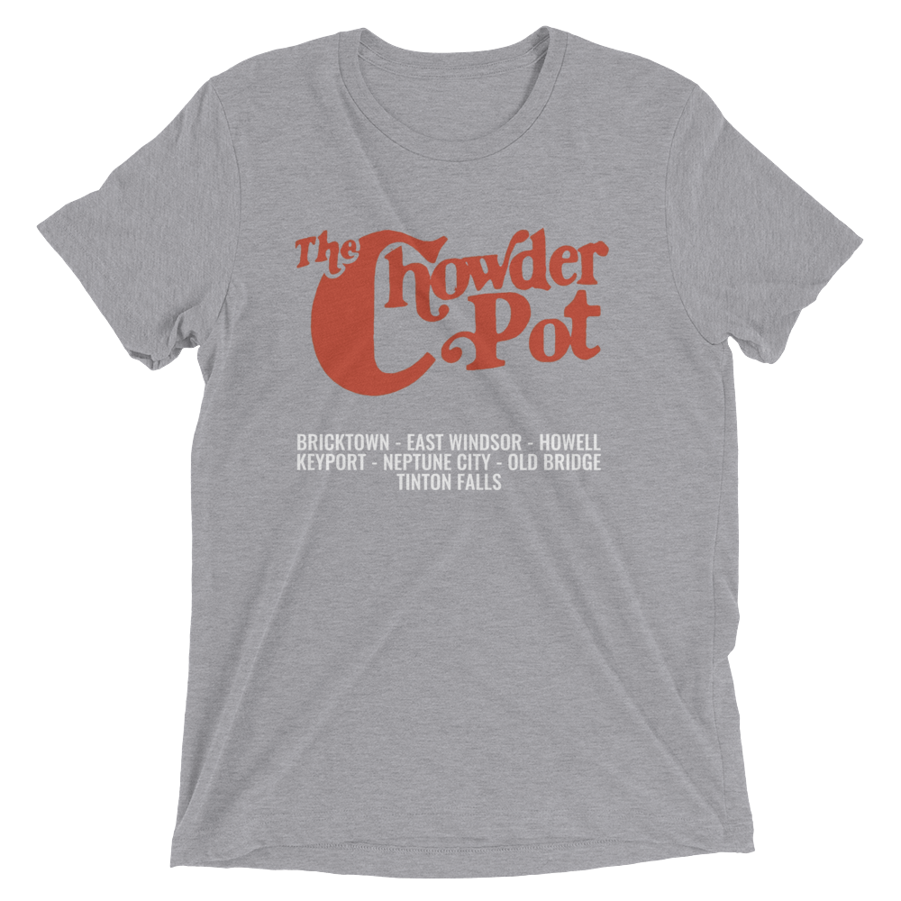The Chowder Pot - NEPTUNE CITY / TINTON FALLS / BRICK - Short sleeve t-shirt Athletic Grey Triblend