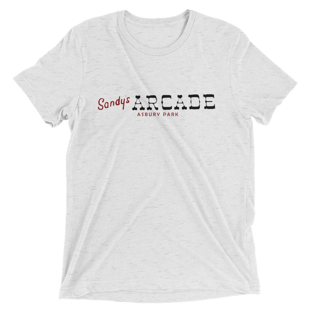 Sandy's Arcade - ASBURY PARK - Short sleeve t-shirt White Fleck Triblend