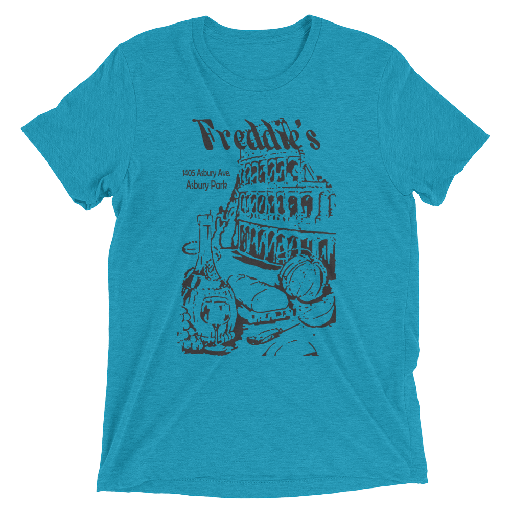 Freddie's Pizza - ASBURY PARK - Short sleeve t-shirt Aqua Triblend