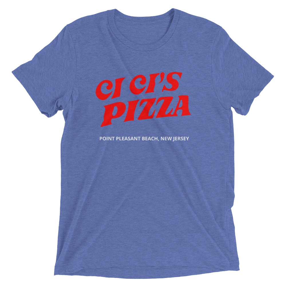 Ci Ci's Pizza - POINT PLEASANT BOARDWALK - Short sleeve t-shirt Blue Triblend