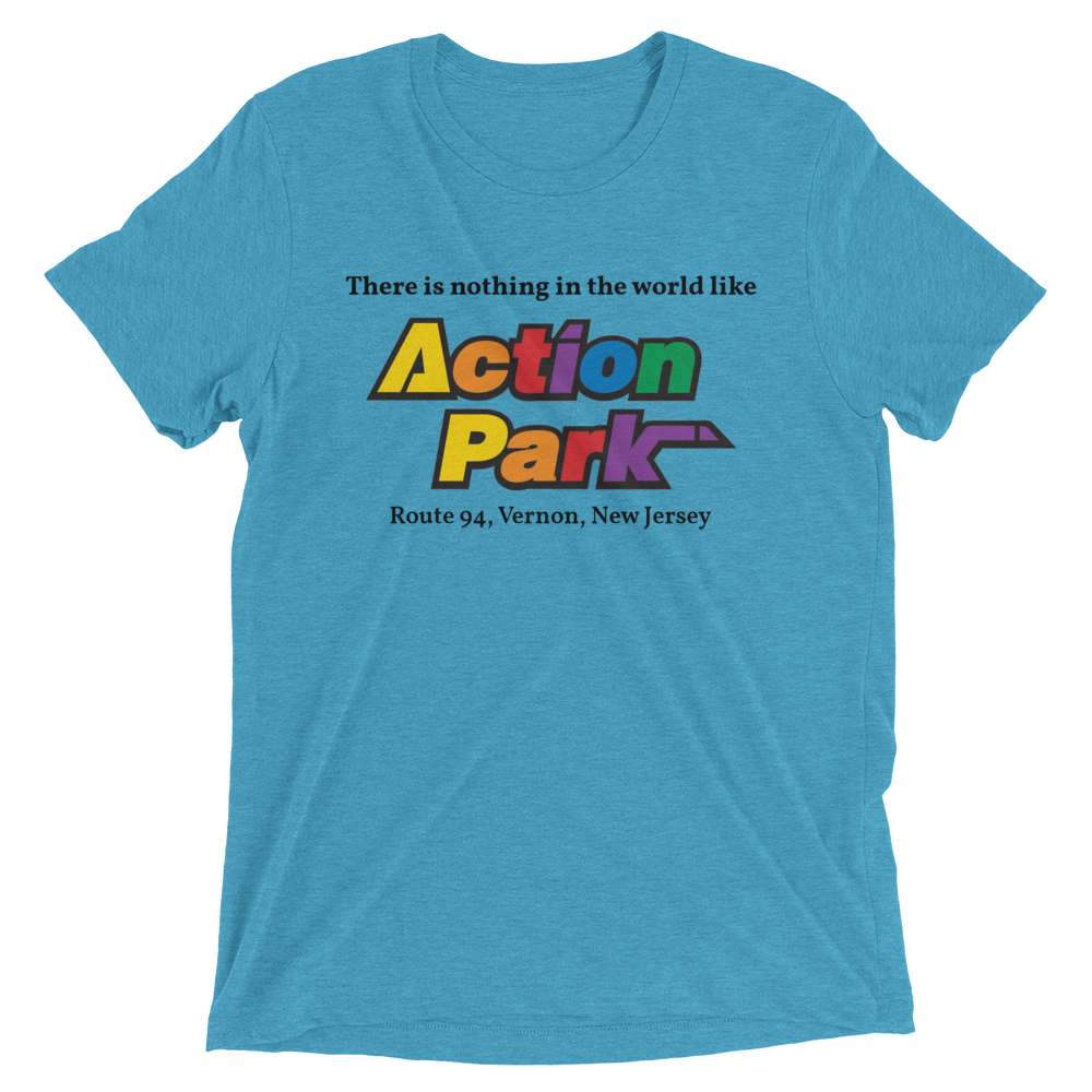 Action Park - VERNON - Short sleeve t-shirt Aqua Triblend