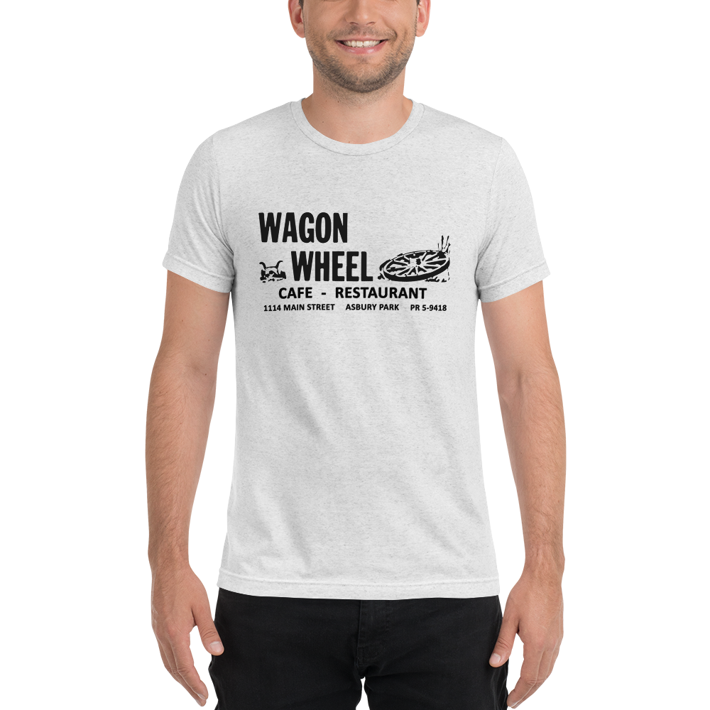 Wagon Wheel - ASBURY PARK - Short sleeve t-shirt White Fleck Triblend