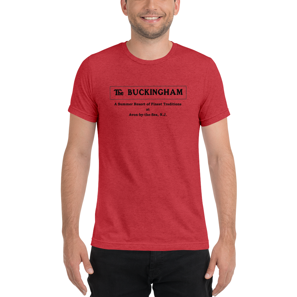 The Buckingham Hotel - AVON-BY-THE-SEA - Short Sleeve T-Shirt Red Triblend