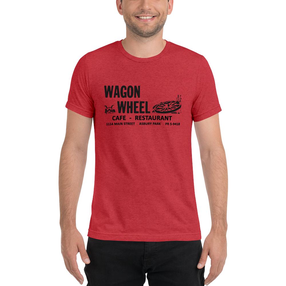 Wagon Wheel - ASBURY PARK - Short sleeve t-shirt Red Triblend