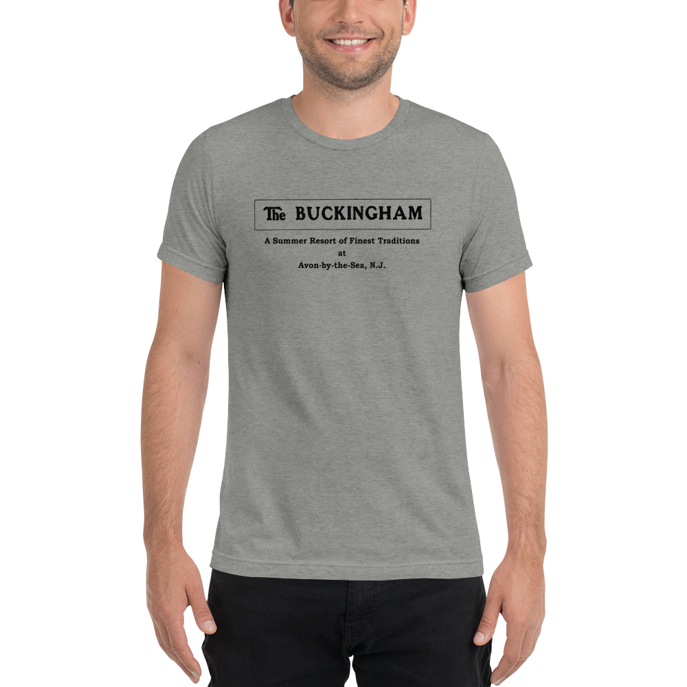 The Buckingham Hotel - AVON-BY-THE-SEA - Short Sleeve T-Shirt Athletic Grey Triblend