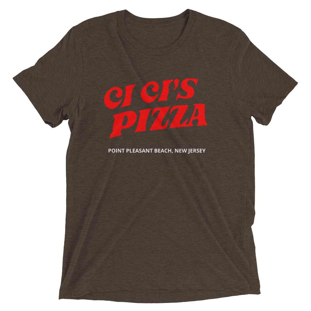 Ci Ci's Pizza - POINT PLEASANT BOARDWALK - Short sleeve t-shirt Brown Triblend