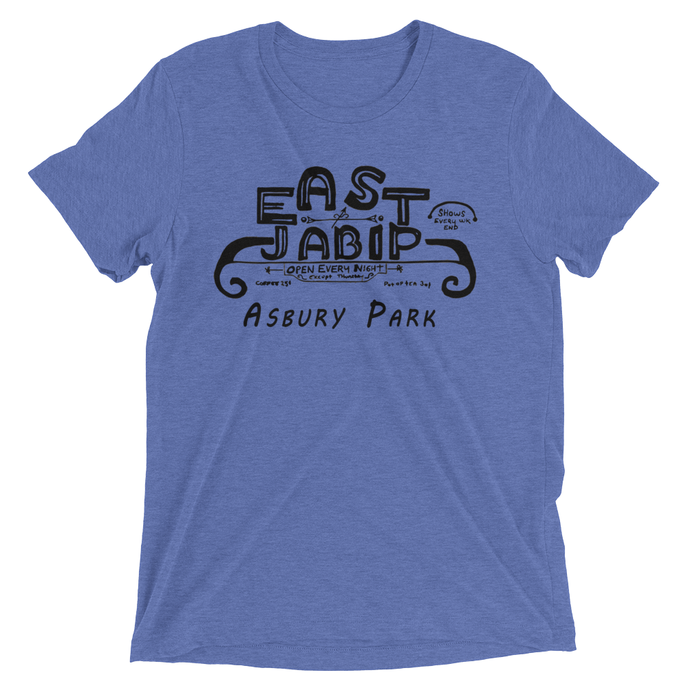 East Jabip Coffee House - ASBURY PARK - Short sleeve t-shirt Blue Triblend