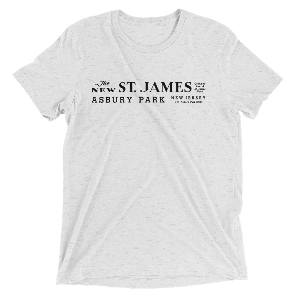 St. James Theatre - ASBURY PARK - Short sleeve t-shirt White Fleck Triblend