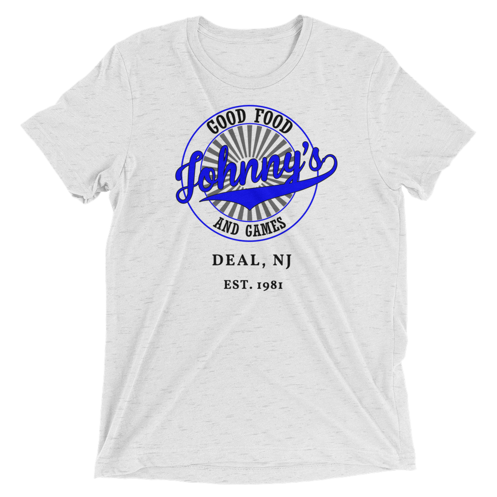 JOHNNY'S GOOD FOOD & GAMES - DEAL - Short sleeve t-shirt White Fleck Triblend