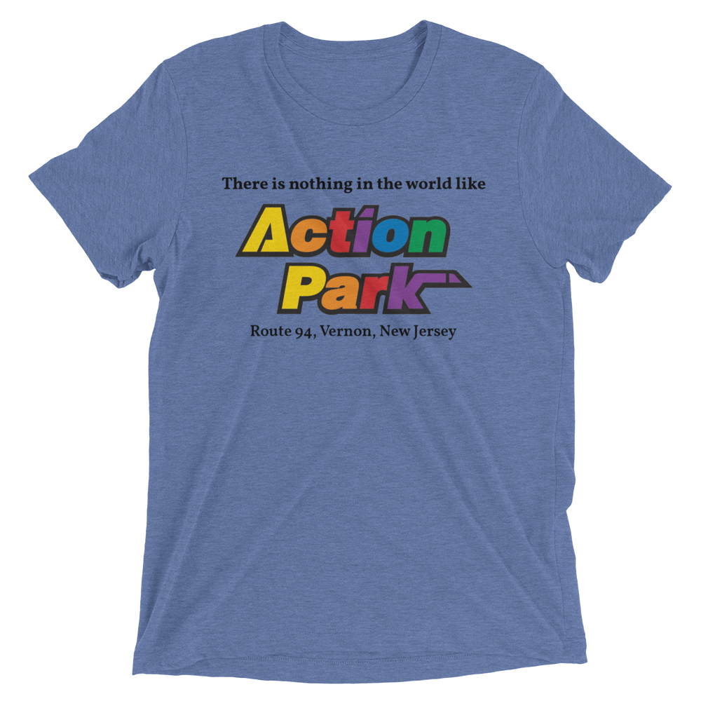 Action Park - VERNON - Short sleeve t-shirt Blue Triblend