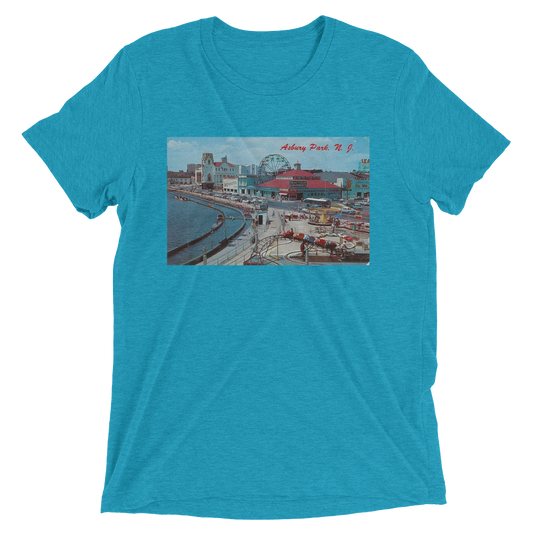 ASBURY PARK - Short sleeve t-shirt Aqua Triblend