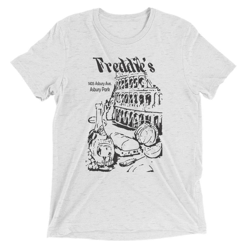 Freddie's Pizza - ASBURY PARK - Short sleeve t-shirt White Fleck Triblend