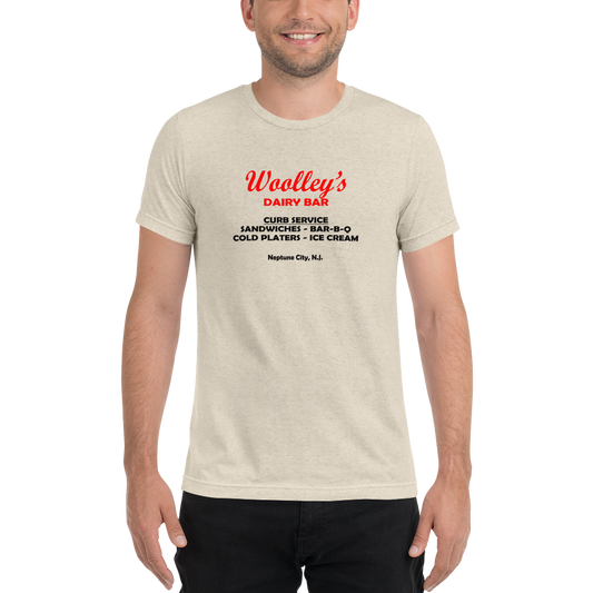 Woolley's Dairy Bar - NEPTUNE CITY - Short Sleeve T-Shirt Oatmeal Triblend