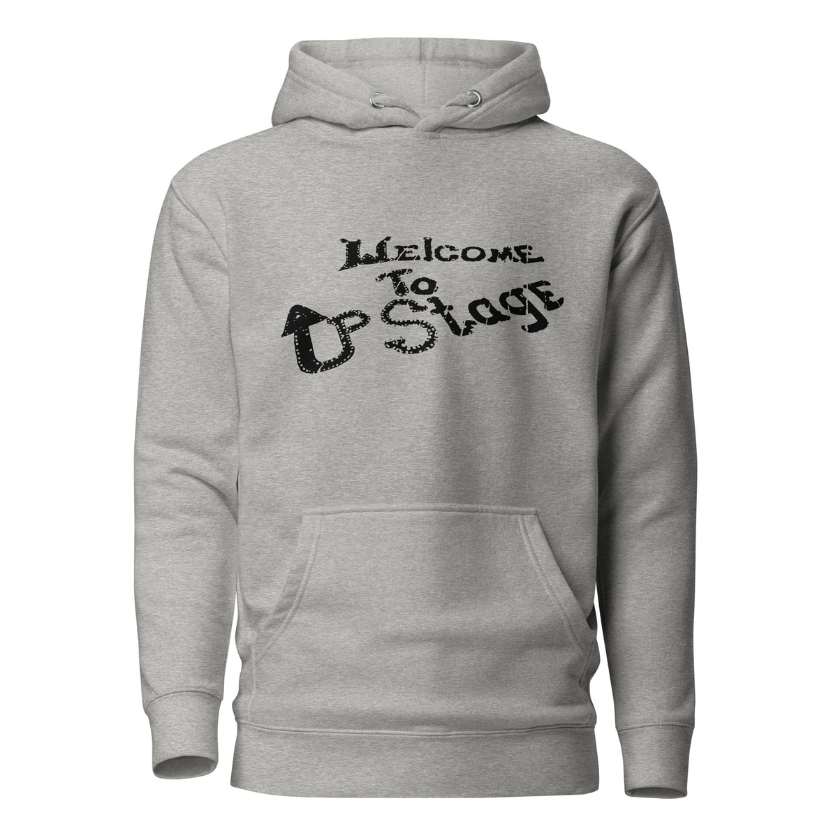Welcome to Up Stage - Asbury Park - Unisex Hoodie Carbon Grey