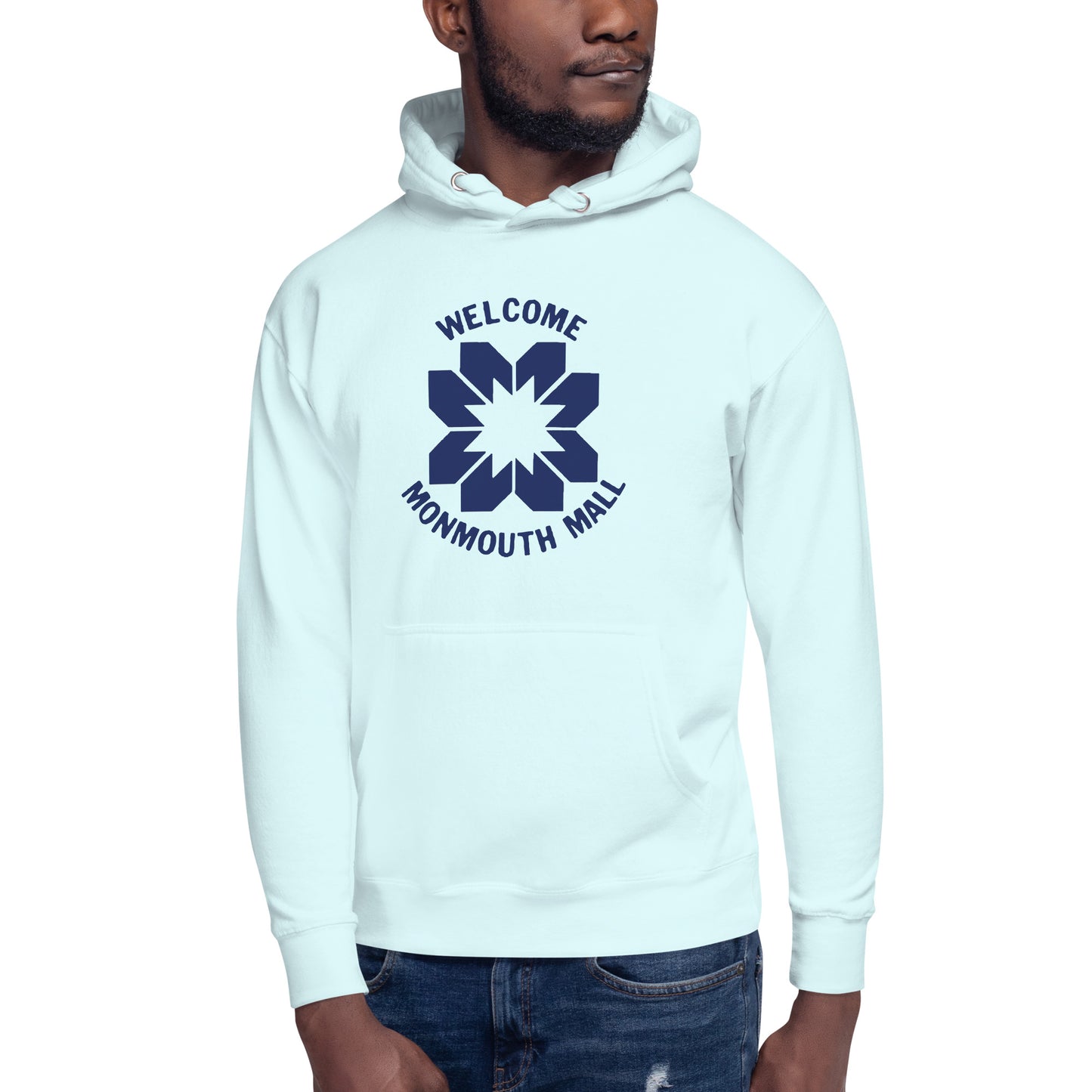 Welcome to the Monmouth Mall - EATONTOWN - MONMOUTH MALL - Unisex Hoodie Sky Blue