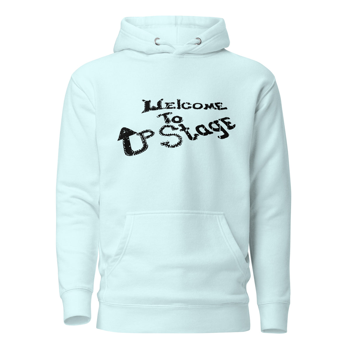 Welcome to Up Stage - Asbury Park - Unisex Hoodie Sky Blue