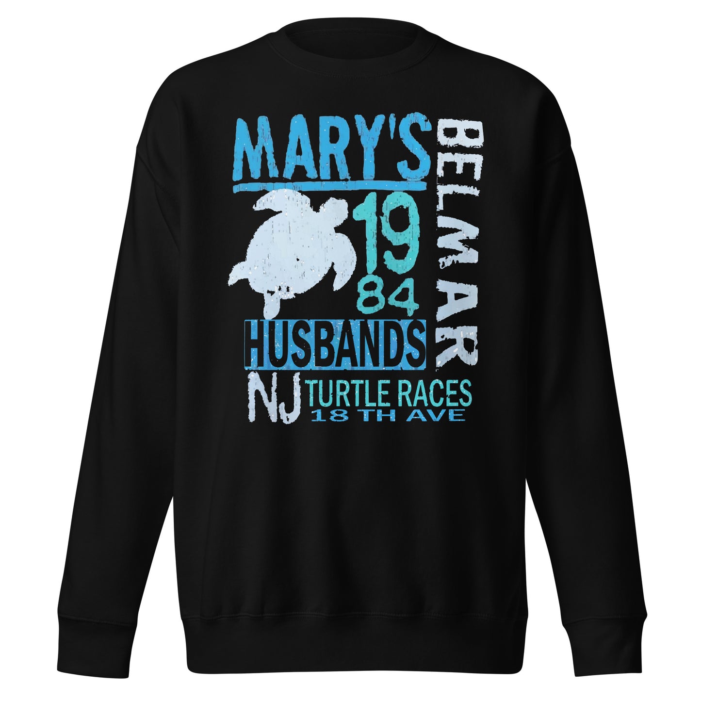Mary's Husband's Pub - BELMAR - Unisex Premium Sweatshirt Black