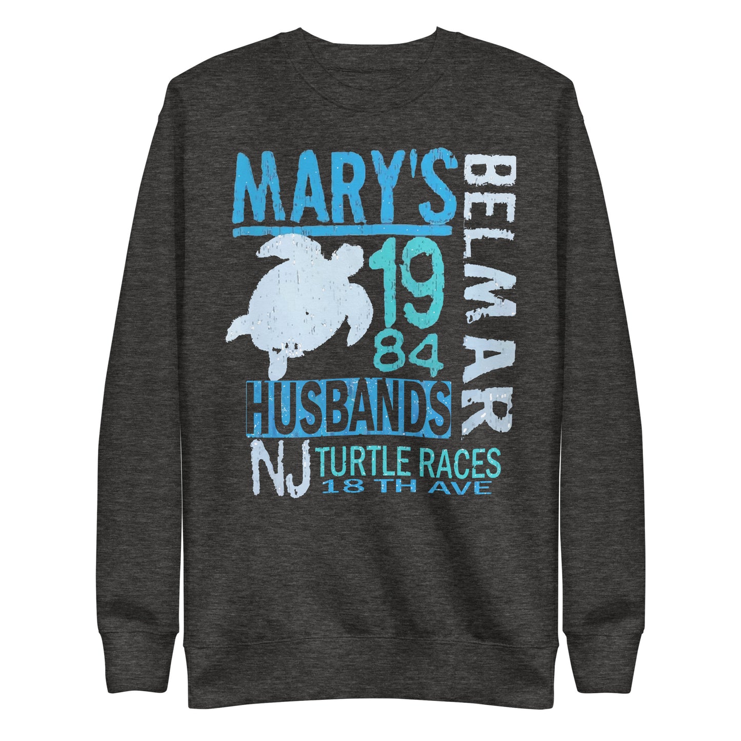 Mary's Husband's Pub - BELMAR - Unisex Premium Sweatshirt Charcoal Heather