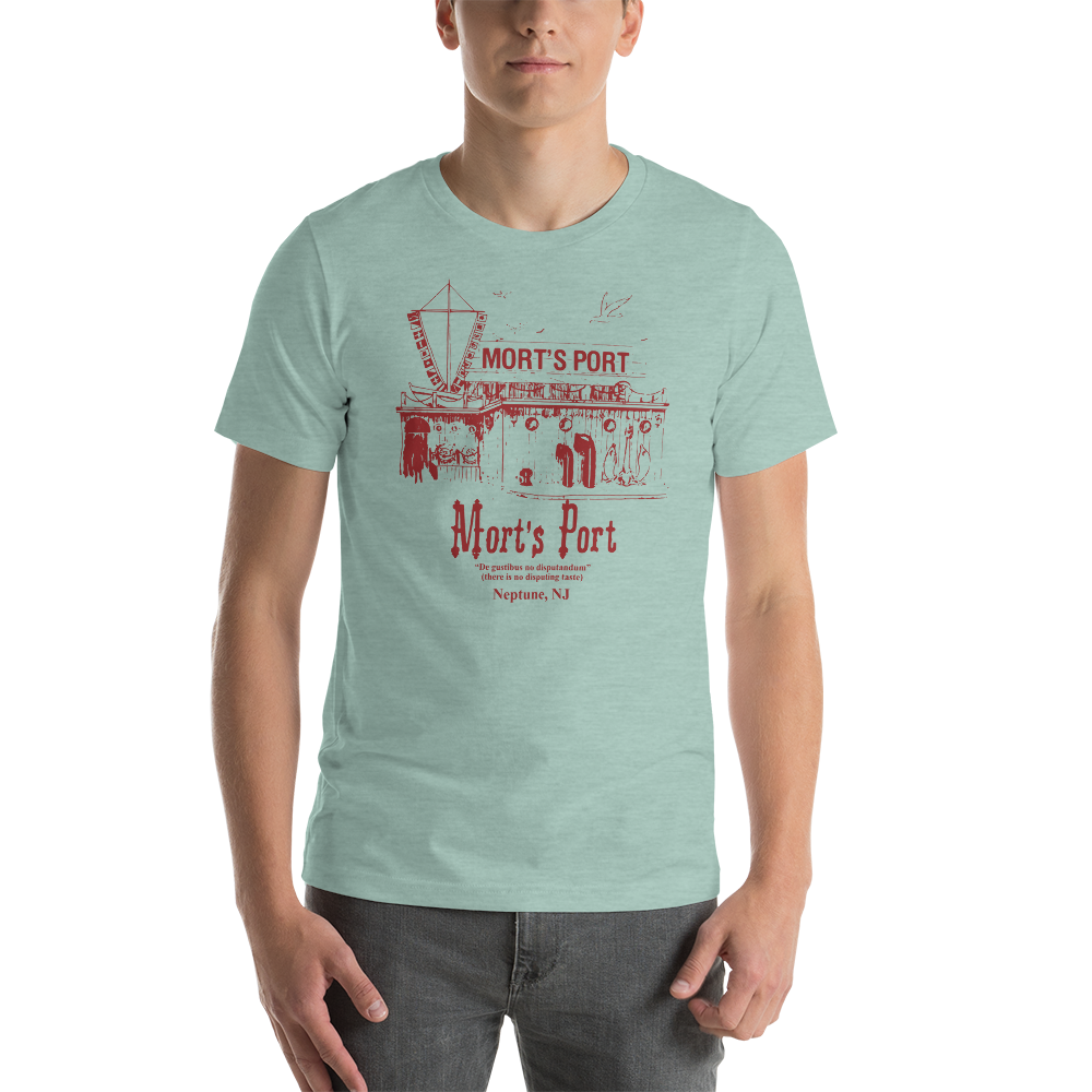 Mort's Port - NEPTUNE - Short-Sleeve Unisex T-Shirt Heather Prism Dusty Blue