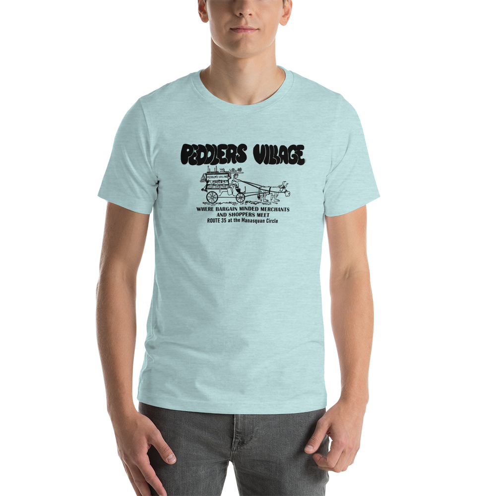 Peddler's Village - MANASQUAN - Short-Sleeve Unisex T-Shirt Heather Prism Ice Blue