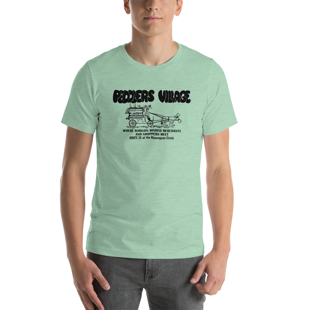 Peddler's Village - MANASQUAN - Short-Sleeve Unisex T-Shirt Heather Prism Mint