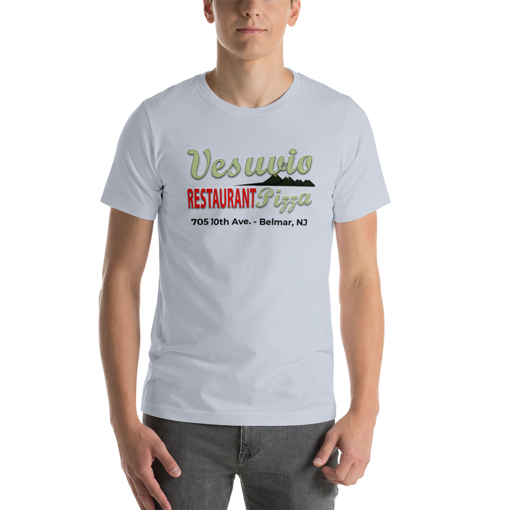 Vesuvio Restaurant & Pizza - BELMAR - Short-Sleeve Unisex T-Shirt Light Blue