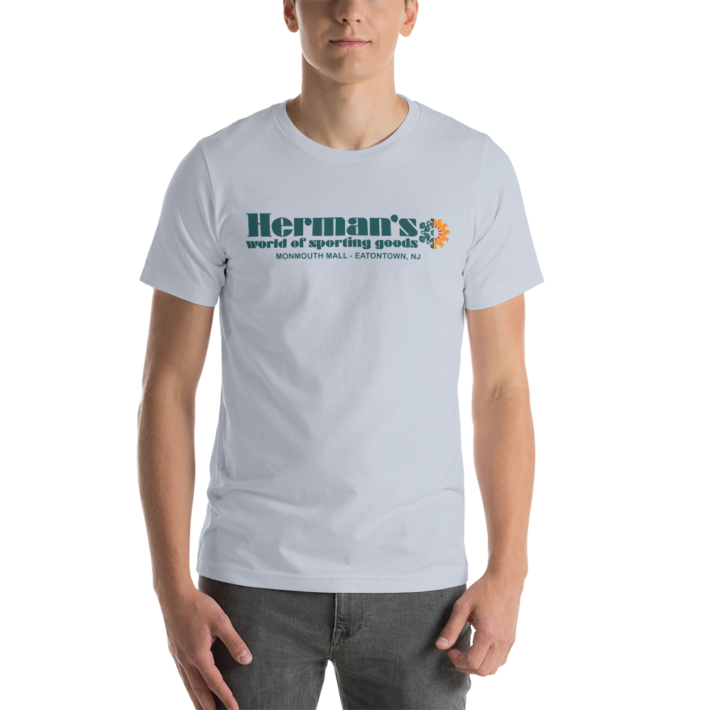 Herman's World of Sporting Goods - MONMOUTH MALL - Short-Sleeve Unisex T-Shirt Light Blue