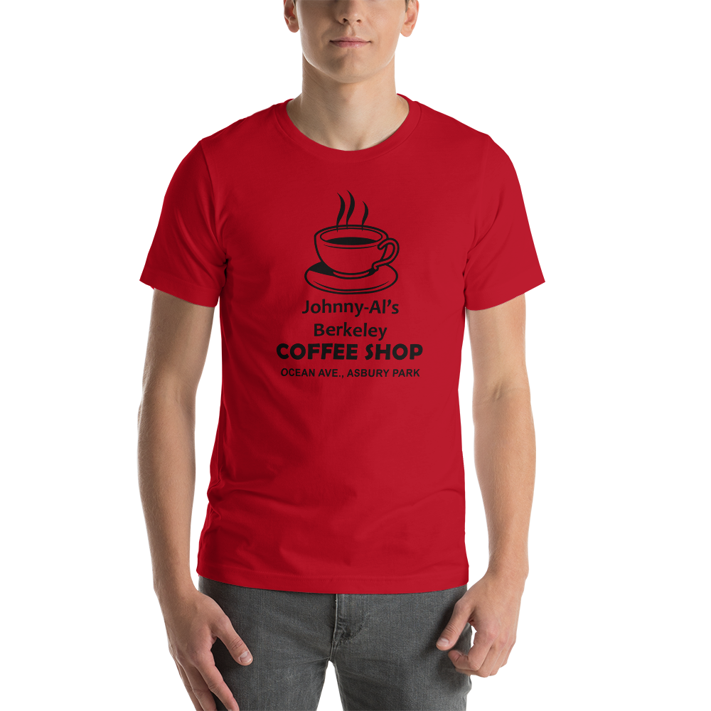 Johnny-Al's Berkeley Coffee Shop - ASBURY PARK - Short-Sleeve Unisex T-Shirt Red