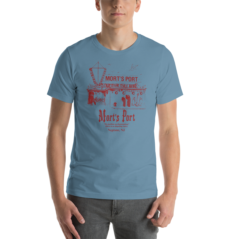 Mort's Port - NEPTUNE - Short-Sleeve Unisex T-Shirt Steel Blue