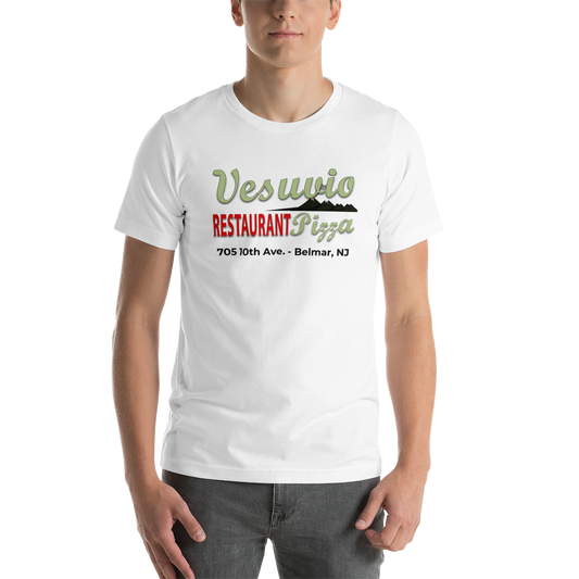 Vesuvio Restaurant & Pizza - BELMAR - Short-Sleeve Unisex T-Shirt White
