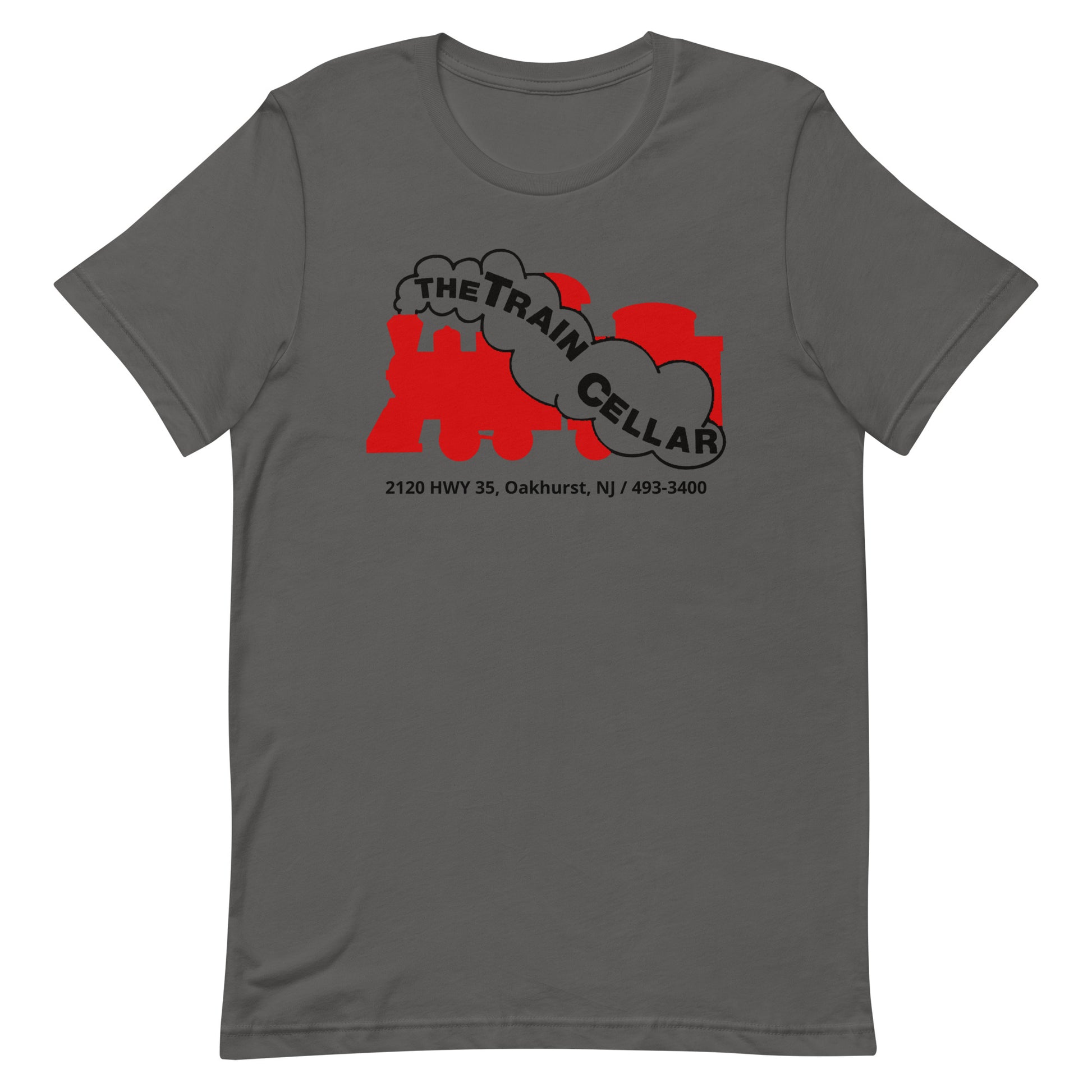 The Train Cellar - OAKHURST - Unisex t-shirt Asphalt