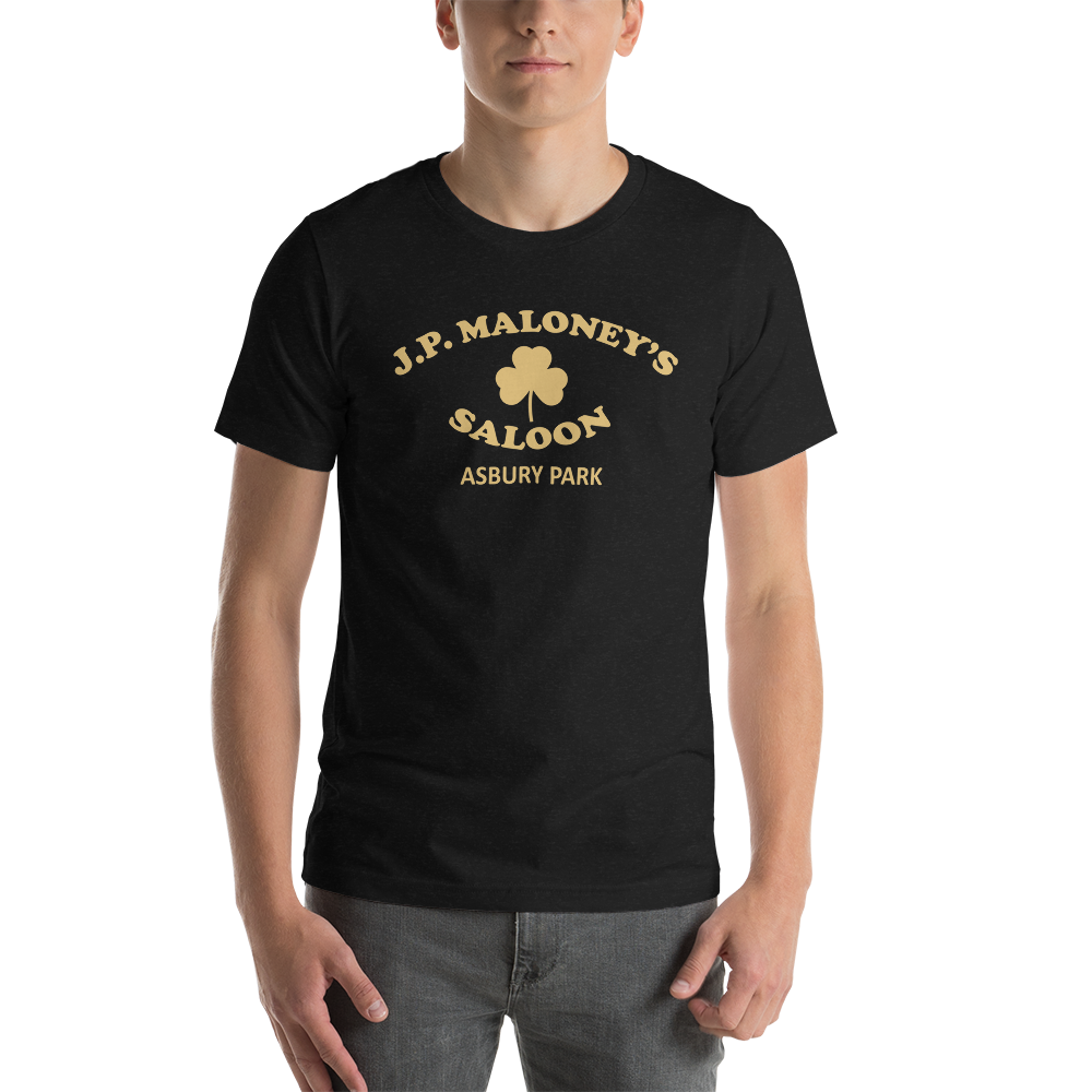 J.P. Maloney's Saloon - ASBURY PARK - Unisex t-shirt Black Heather