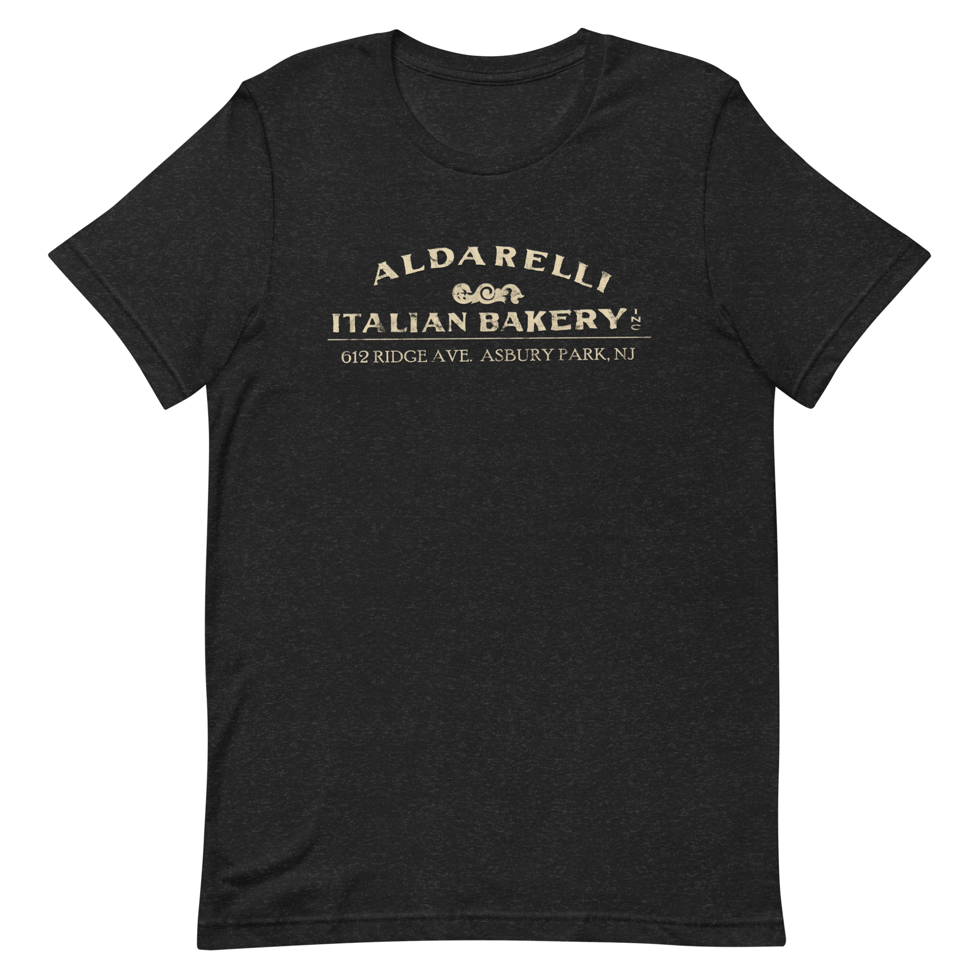 Aldarelli Italian Bakery - ASBURY PARK - Unisex t-shirt Black Heather
