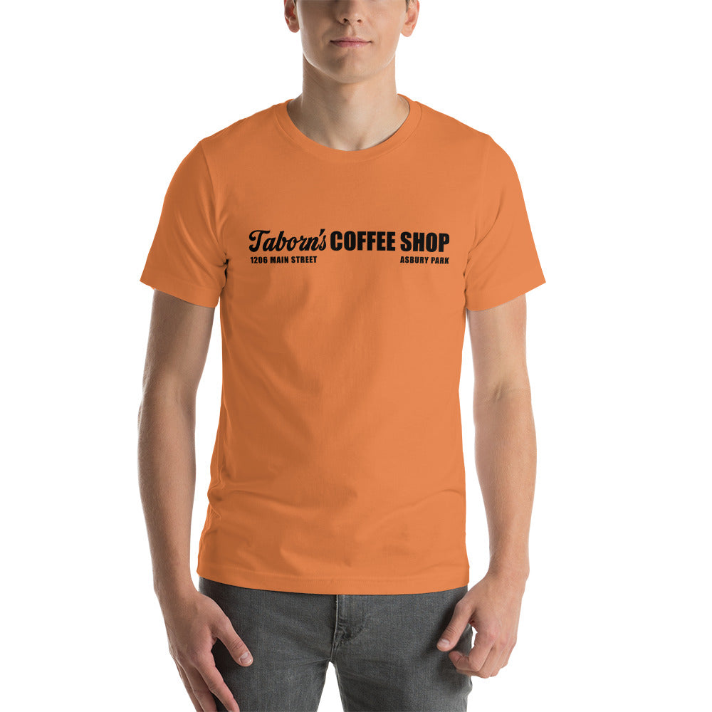 Taborn's Coffee Shop - ASBURY PARK - Unisex t-shirt Burnt Orange