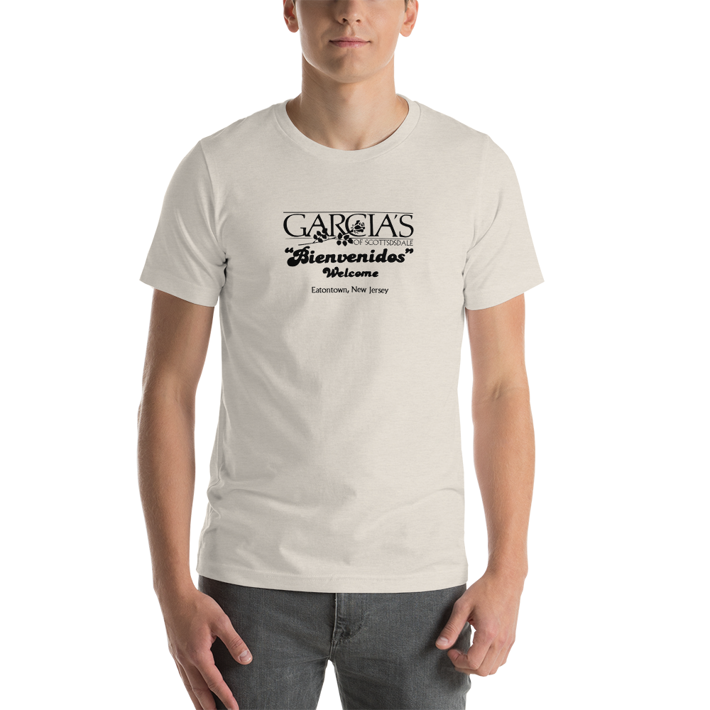 Garcia's of Scottsdale - MONMOUTH MALL - Unisex t-shirt Heather Dust