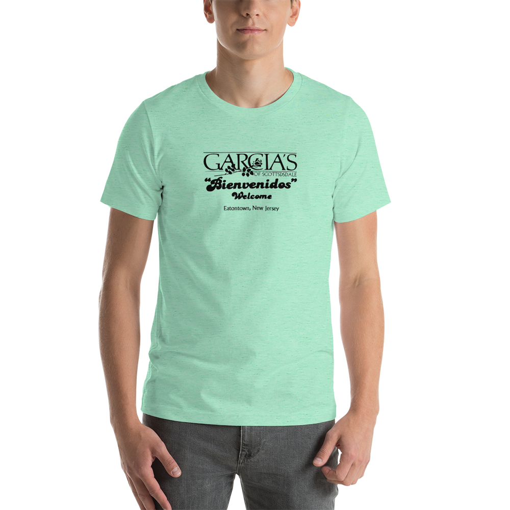 Garcia's of Scottsdale - MONMOUTH MALL - Unisex t-shirt Heather Mint