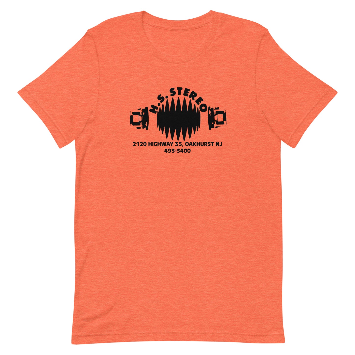 H.S. Stereo - OAKHURST - Unisex t-shirt Heather Orange