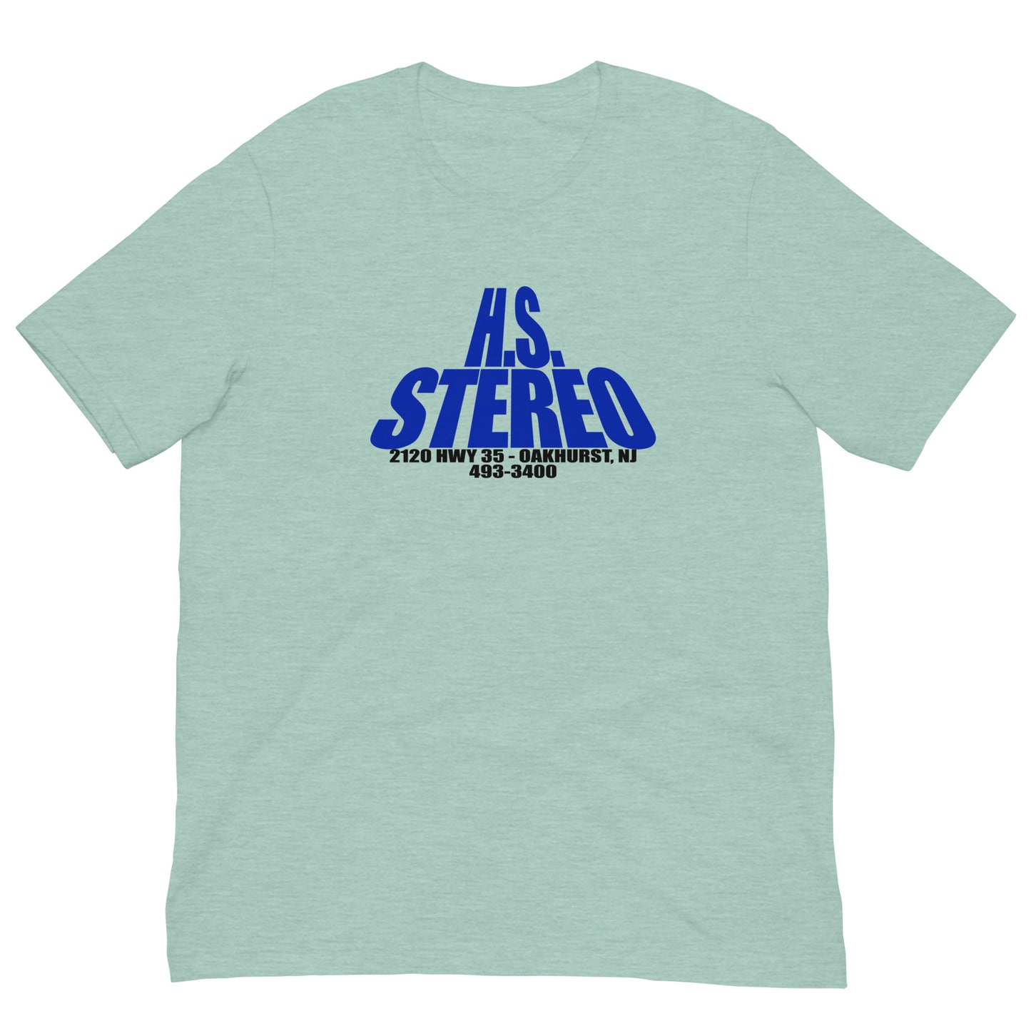 H.S. Stereo - OAKHURST - Unisex t-shirt Heather Prism Dusty Blue