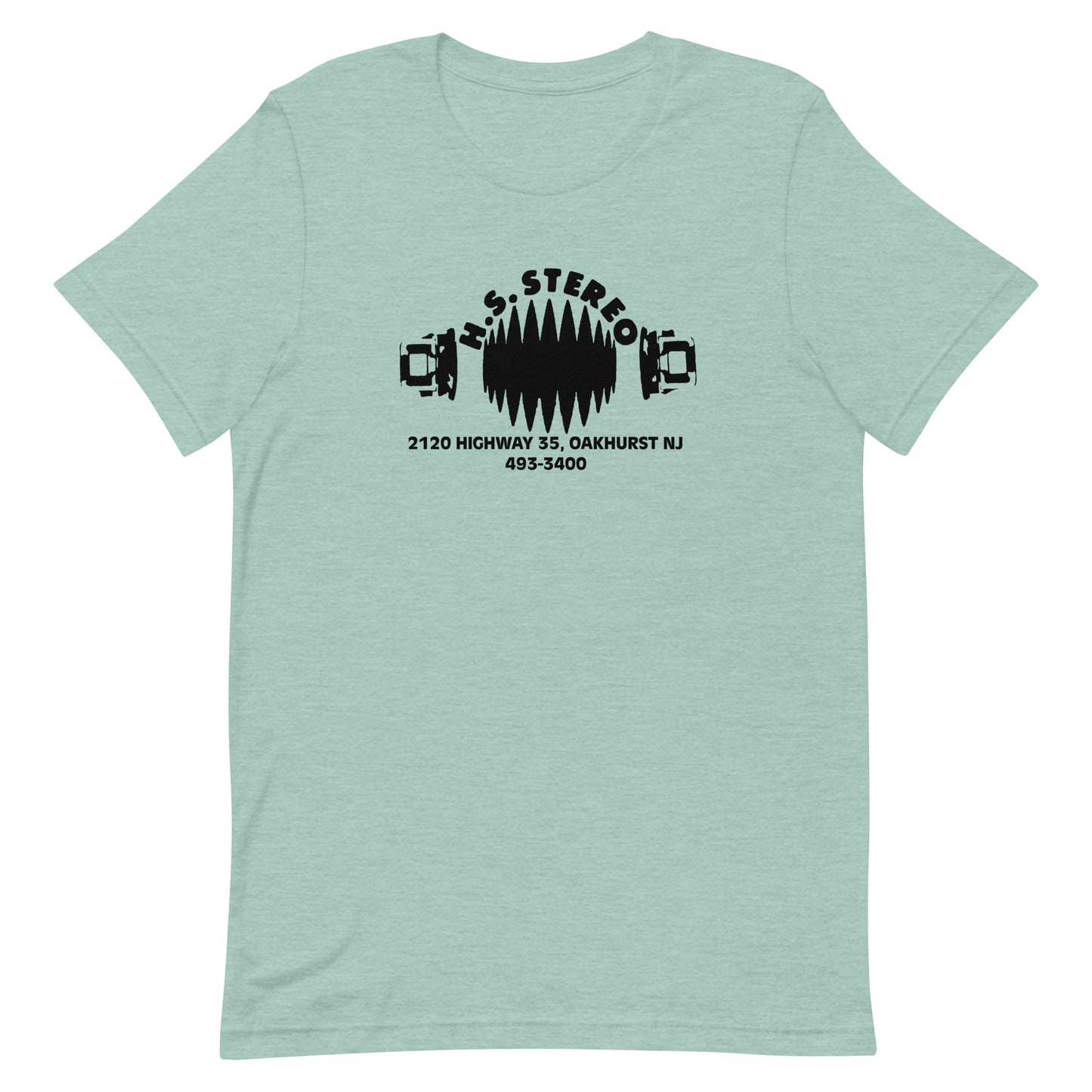 H.S. Stereo - OAKHURST - Unisex t-shirt Heather Prism Dusty Blue